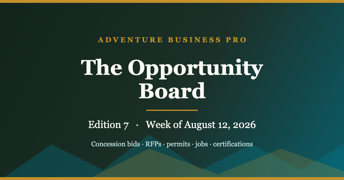 The Opportunity Board — Edition 7 (Week of August 12, 2026)
